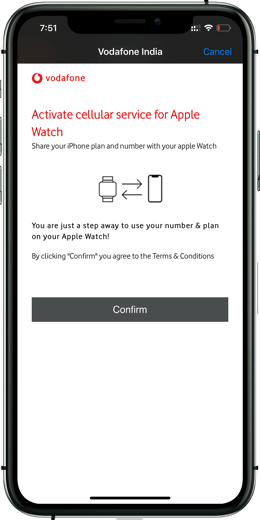 eSIM Activation for Apple Watch Cellular Step 3
